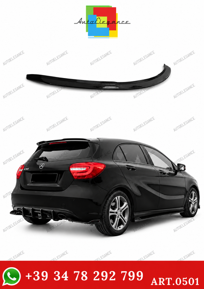 💫ART.0501 SPOILER PER MERCEDES CLASSE A W176 2012-2018 NERO LUCIDO 💫