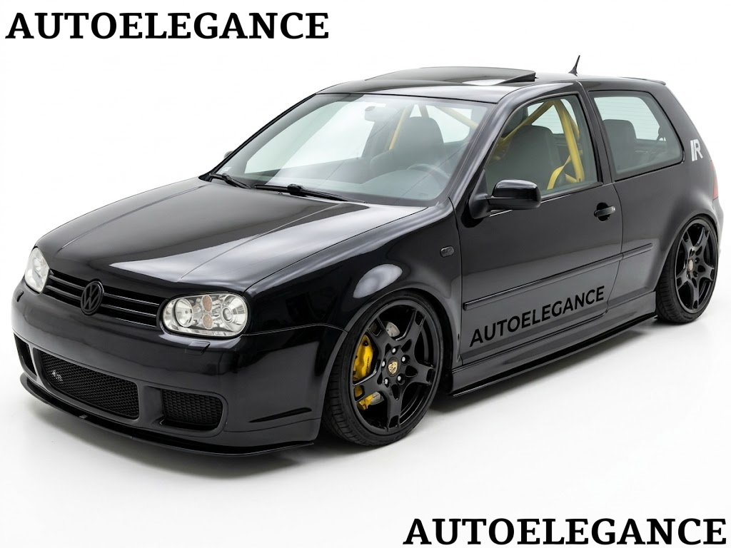 💫ART.0413 Sotto Minigonne Nero Lucido adatto per GOLF 4 (176 CM)💫