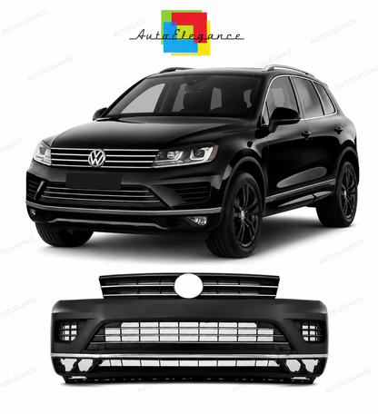 💕PARAURTI ANTERIORE VOLKSWAGEN VW TOUAREG 14-18 LOOK R LINE💕