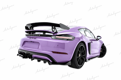 🔥ART.9668 SPLITTER POSTERIORE(CON BARRE VERTICALI PORSCHE 718 CAYMAN GTS 982c🔥