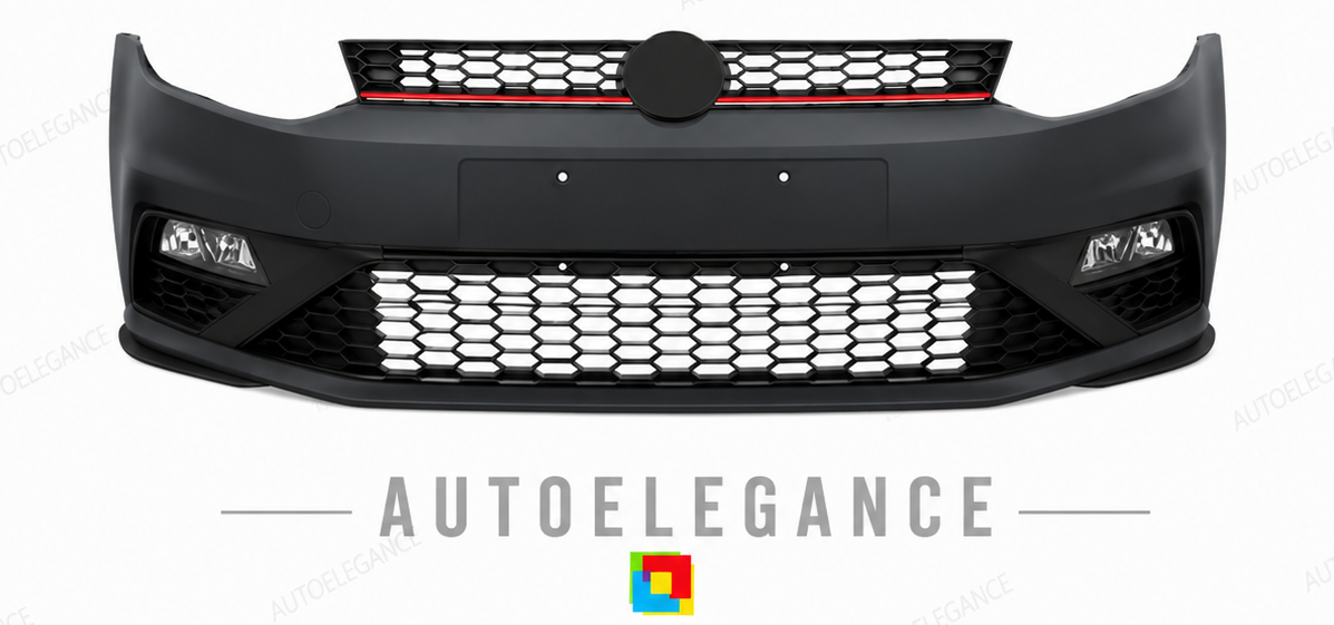 💕PARAURTI ANTERIORE VOLKSWAGEN VW POLO 6R 6C 09-17 LOOK GTI💕
