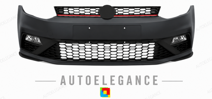 💕PARAURTI ANTERIORE VOLKSWAGEN VW POLO 6R 6C 09-17 LOOK GTI💕