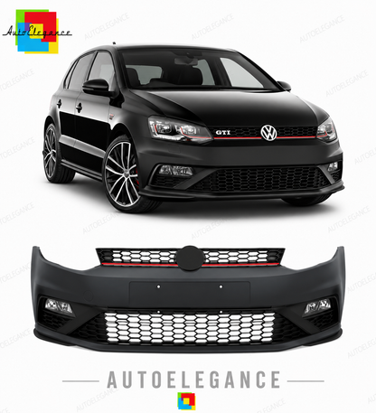 💕PARAURTI ANTERIORE VOLKSWAGEN VW POLO 6R 6C 09-17 LOOK GTI💕