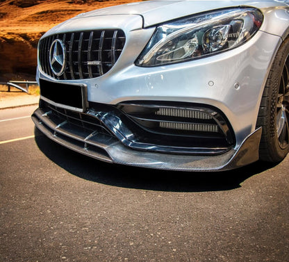 🔥Paraurti anteriore con griglia nera adatto per Mercedes Classe C (W205) 🔥