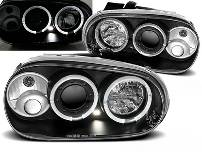 FARI ANTERIORI ANGEL EYES NERO per VW GOLF 4 09.97-09.03