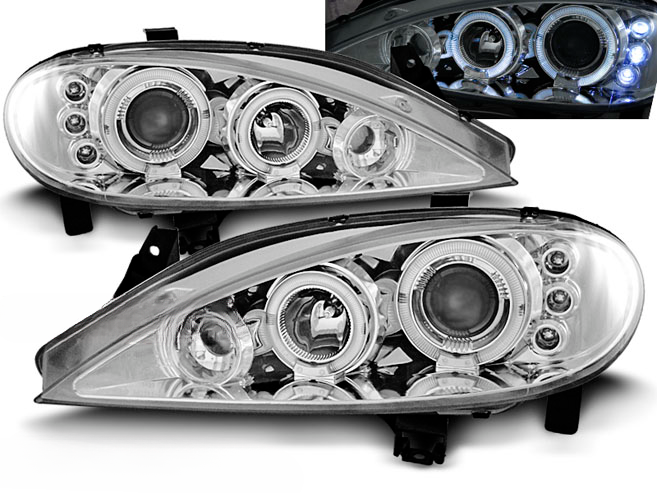 FARI PER RENAULT MEGANE 03.99-10.02 ANGEL EYES CROMATO