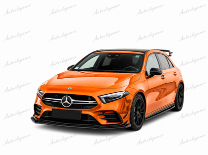 🔥ART.0034 MINIGONNE LATERALI SOTTOPORTA ABS MERCEDES A W177 NERO LUCIDO🔥