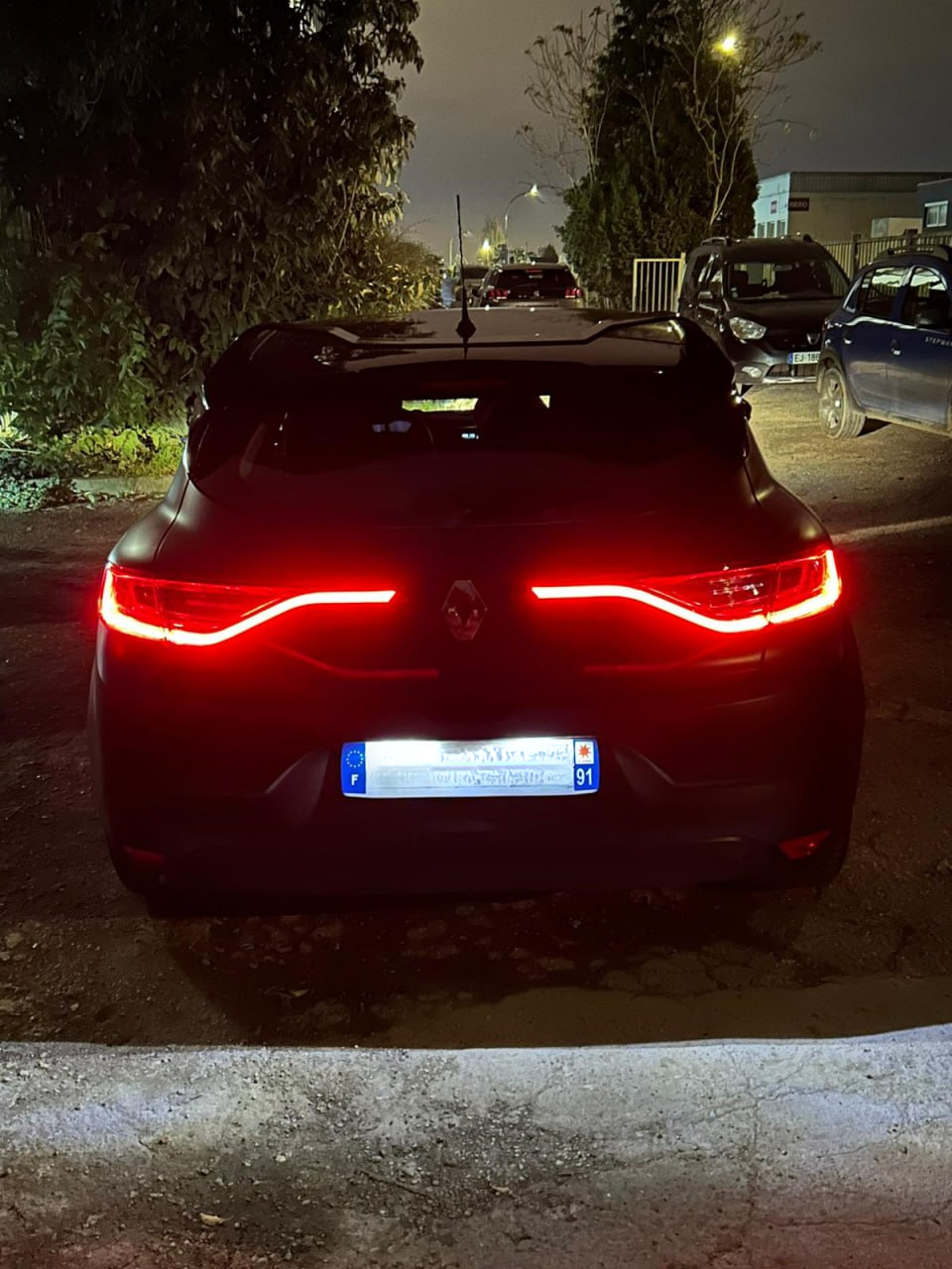 💎SPOILER TETTO ADATTO PER RENAULT MEGANE 4 IV STANDARD LOOK RS NERO LUCIDO💎