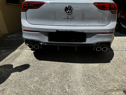 DIFFUSER PASSEND FOR VW GOLF 8 2+2 LOOK R SPORTLICHES DESIGN