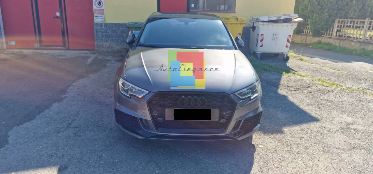 PARAURTI ANTERIORE ADATTO PER AUDI A3 8V 2017-2020 HATCHBACK LOOK RS3
