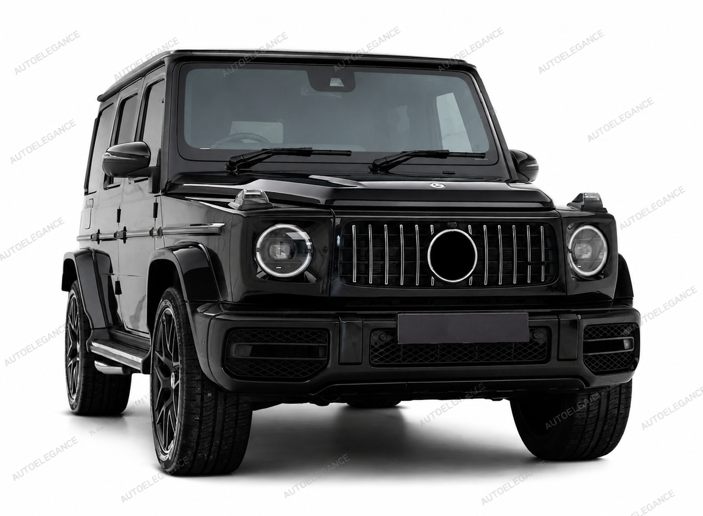 💫ART.9910 GRIGLIA SPORTIVA NERO CROMATO PER MERCEDES G-CLASS W464 18-24💫