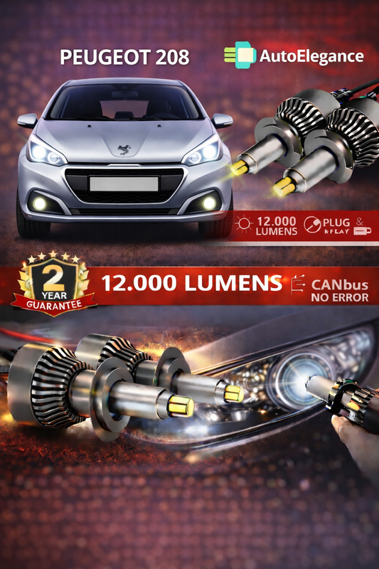 KIT LED Peugeot 208 ANABAGLIANTI H7 CANBUS Bianco 6500K 360 gradi