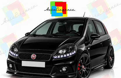 ART.11156  FARI ANTERIORI ADATTO PER FIAT GRANDE PUNTO 08-09 NERO
