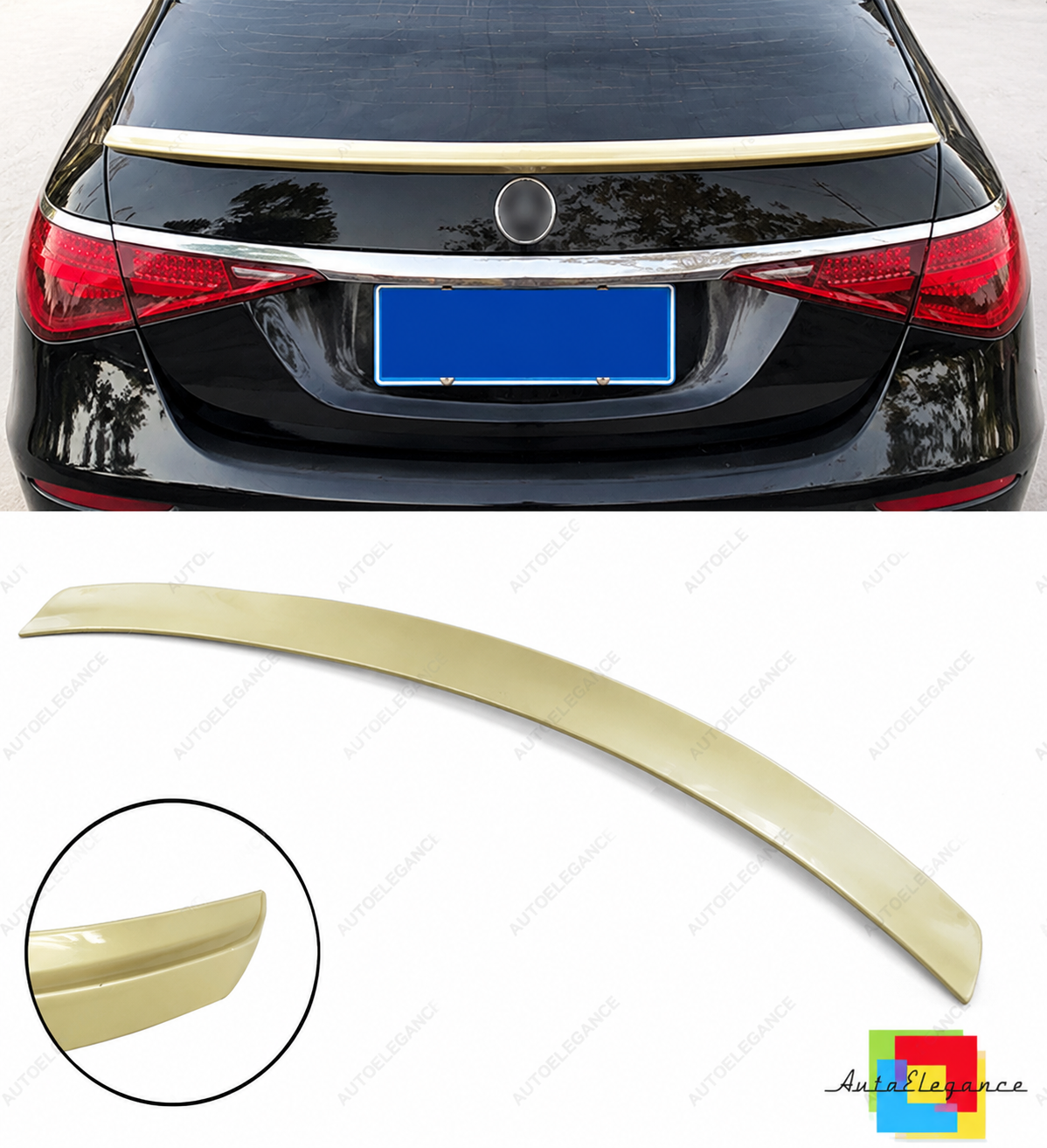 👉Spoiler baule nero lucido adatto per Mercedes S-Class W223 2020-Presente👈