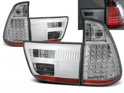 💫ART.6795 Fanale posteriore LED cromati adatto per BMW X5 E53 09.1999-10.2003💫