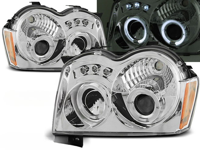 CHRYSLER JEEP GRAND CHEROKEE 05-08 ANGEL EYES CROMATI