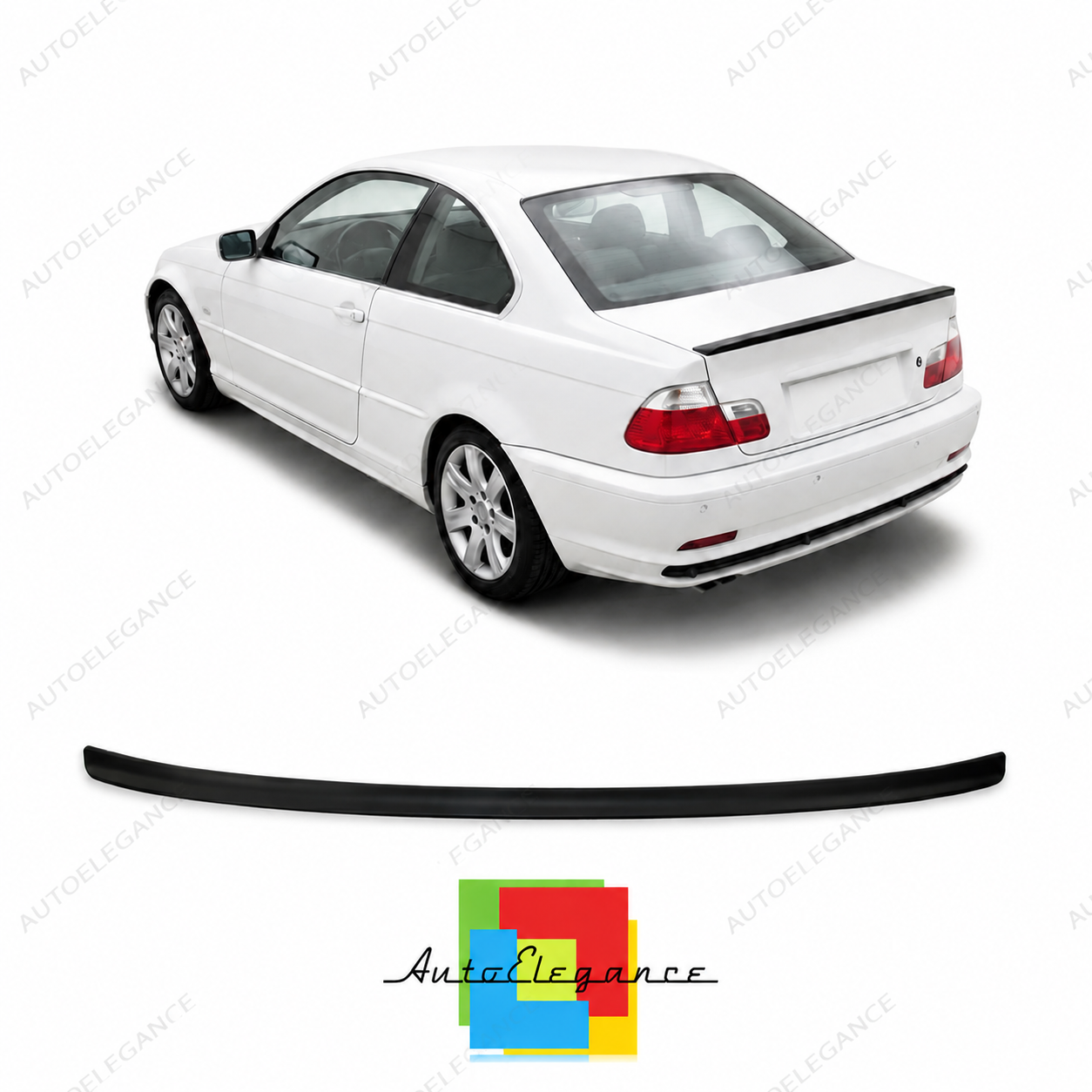 👉Spoiler Posteriore Nero Opaco adatto per BMW Serie 3 E46 Coupé 1998-2006👈