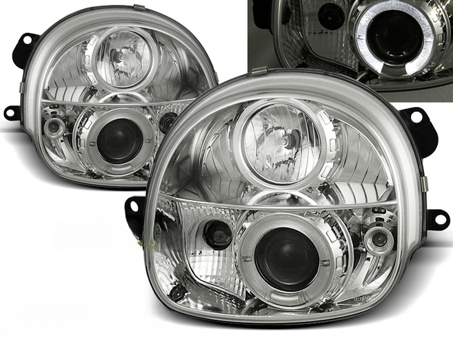 RENAULT TWINGO 03.93-09.98 CHROME ANGEL EYES 