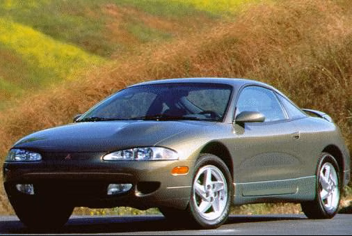 💫ART.6143 FARI ANTERIORI per MITSUBISHI ECLIPSE 95-96 OCCHI D'ANGELO CROMATI💫