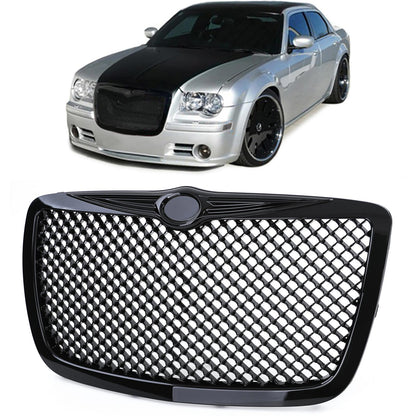 Griglia Radiatore Sport Honeycomb Nero per Chrysler 300C Limo Touring 04-11