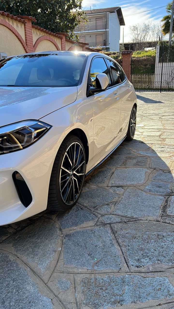 SOTTO MINIGONNE ADATTE PER BMW SERIE 1 F40 M SPORT ABS LOOK NERO LUCIDO