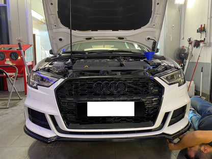 GRILLE SUITABLE FOR AUDI A3 8V 2017-2020 RS3 LOOK GLOSSY BLACK