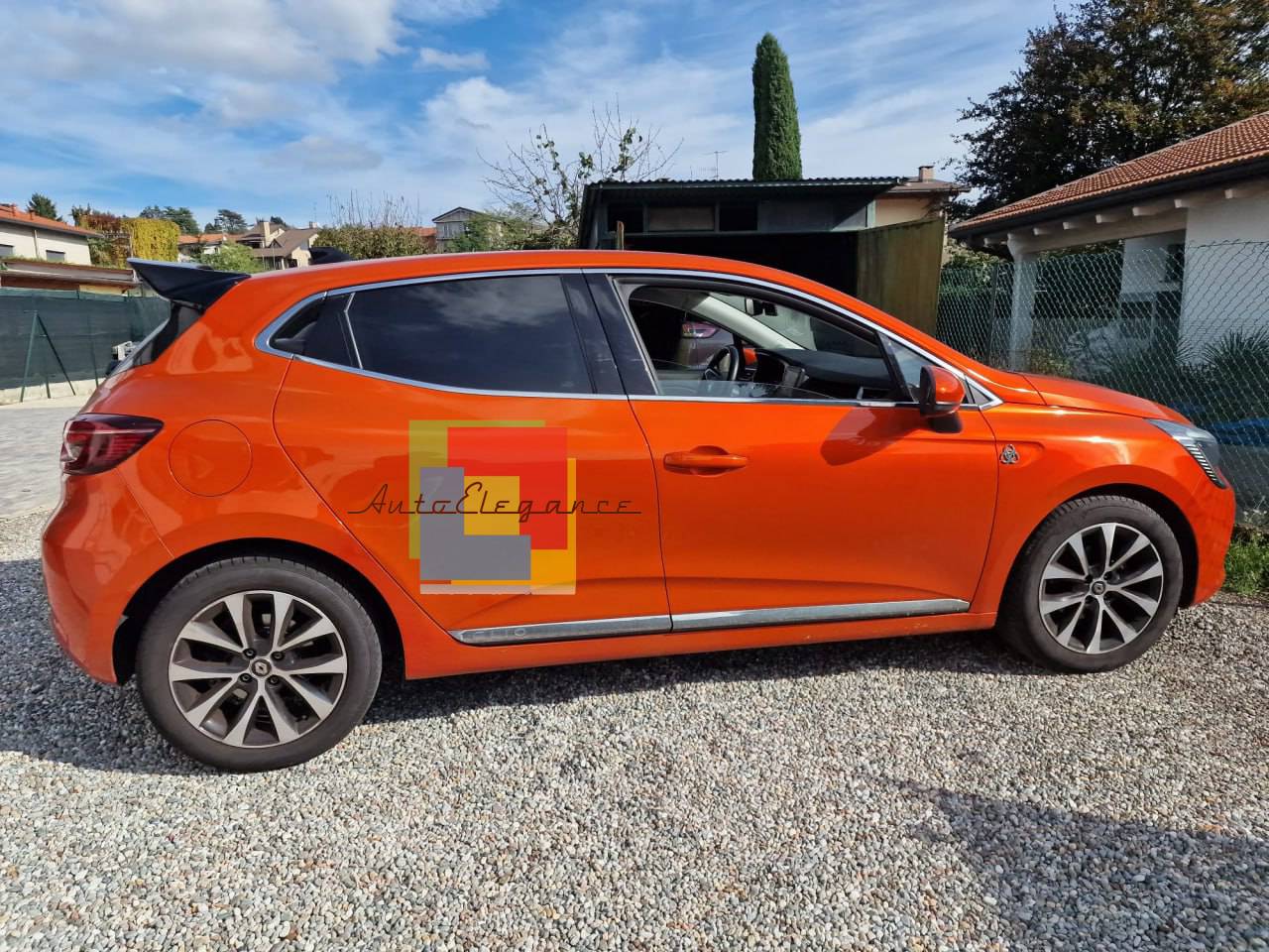 SPOILER TETTO ADATTO PER RENAULT CLIO 5 V 2019+ LOOK NERO LUCIDO DESIGN SPORTIVO