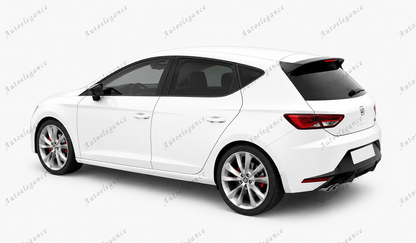 🔥SPOILER TETTO PER SEAT LEON 5F 5 PORTE POSTERIORE IN ABS -🔥