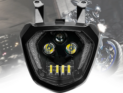 💕ART.7875 FARO MOTO FULL FULL LED YAMAHA MT07 Headlight FZ07 2014 -2017 DRL💕
