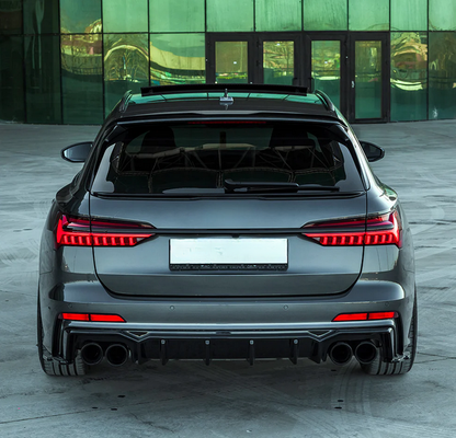 💕ART.1852 SPOILER AUDI  A6 C8 2019+ AVANT S6 SLINE NERO LUCIDO ALA💕