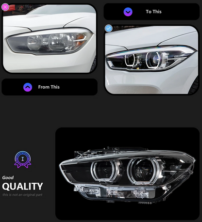 💕 COPPIA FARI FULL FULL LED ADATTI BMW SERIE 2 F20  15-18 PER ALOGENI 💕