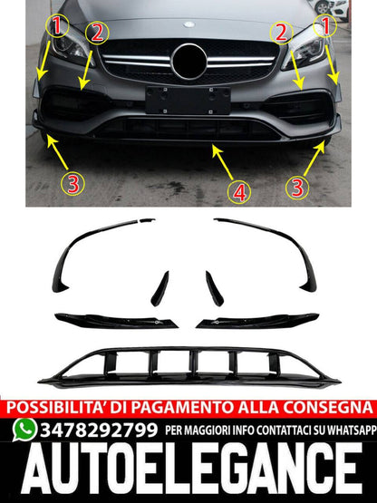 FRONT SPOILER FRONT SPOILER suitable for Mercedes W176 A-Class FACELIFT