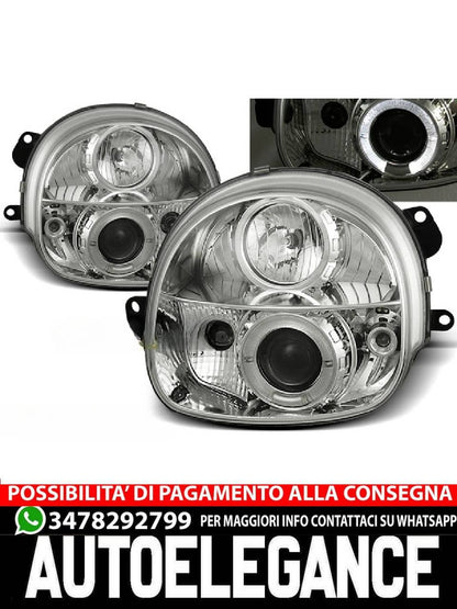 RENAULT TWINGO 03.93-09.98 CHROME ANGEL EYES 