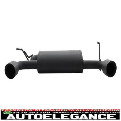 impianto di scarico completo asse posteriore adatto per jeep wrangler rubicon jk (2007-2017) doppio scarico (promo)