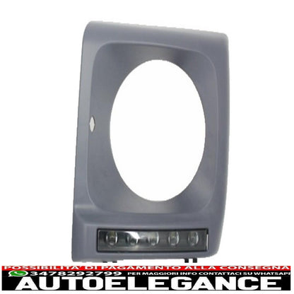 coperture fari con led drl luci diurne adatte per mercedes classe g w463 (1989-2012) g65 design nero AUTOELEGANCERICAMBI