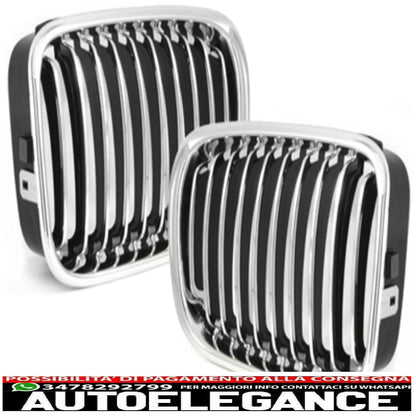 adatto per bmw e46 limo./touring 3 serie 98-01 griglie anteriori cromate AUTOELEGANCERICAMBI
