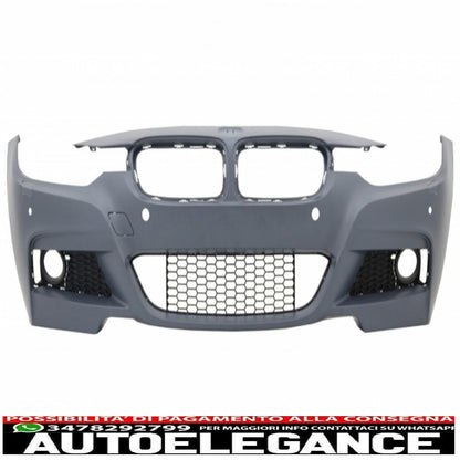 complete body kit suitable for bmw 3 series touring f31 (2011-02.2017) m-technik design with chrome front fenders and bonnet