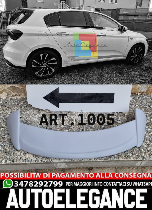 SPOILER TETTO ADATTO PER FIAT TIPO 2015+ HATCHBACK GREZZO LOOK SPORTIVO