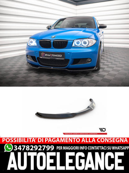 SPLITTER ANTERIORE ADATTO PER V.1 BMW 1 M-PACK E87 FACELIFT   2007-2011