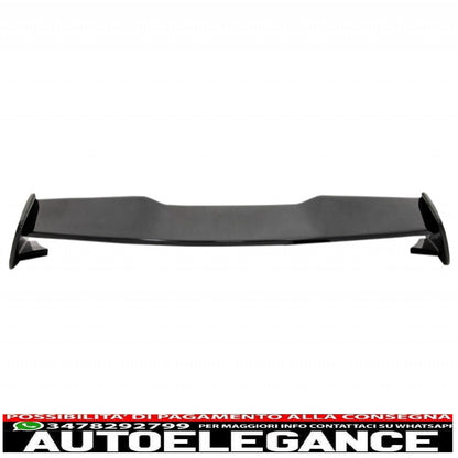 Diffusore posteriore con mantovana adatto per mercedes w176 classe a (2012-2018) con terminali di scarico e spoiler sul coperchio del bagagliaio a45 design restyling