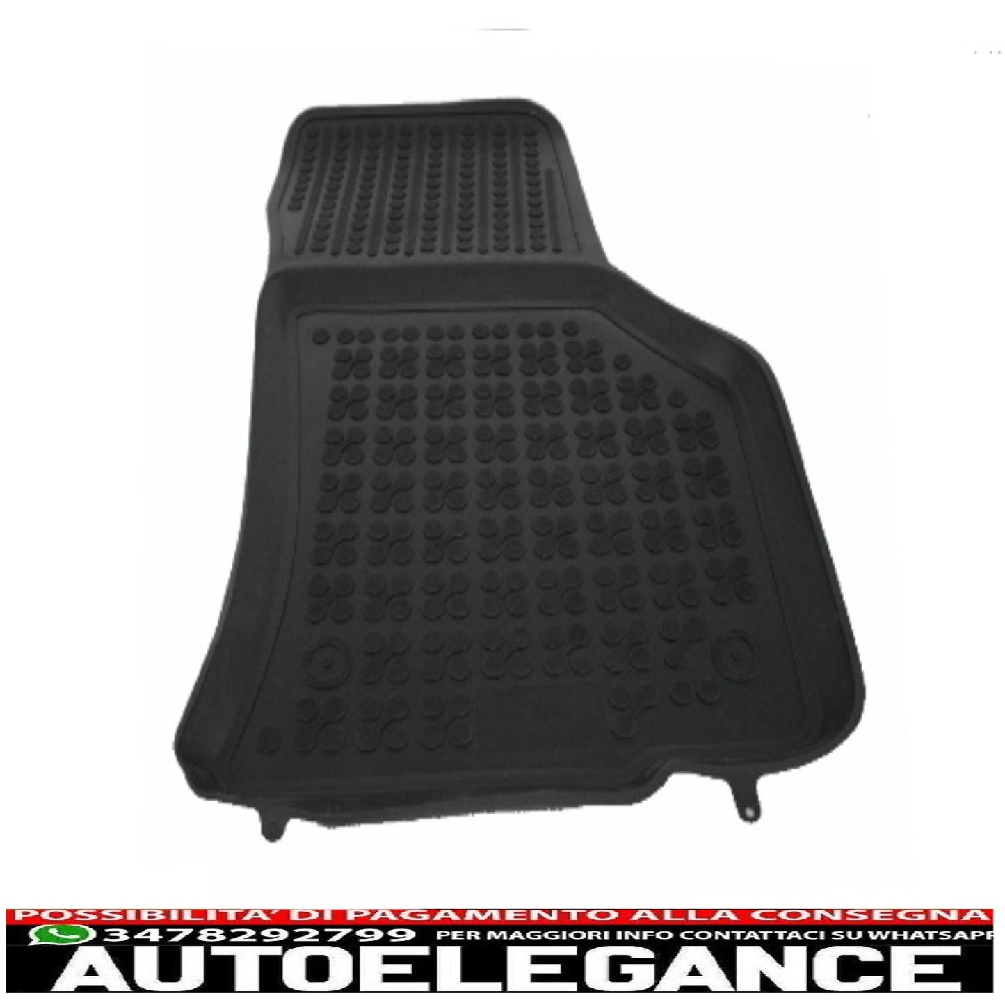 Black rubber mat suitable for VW Passat B8 (2014-up)