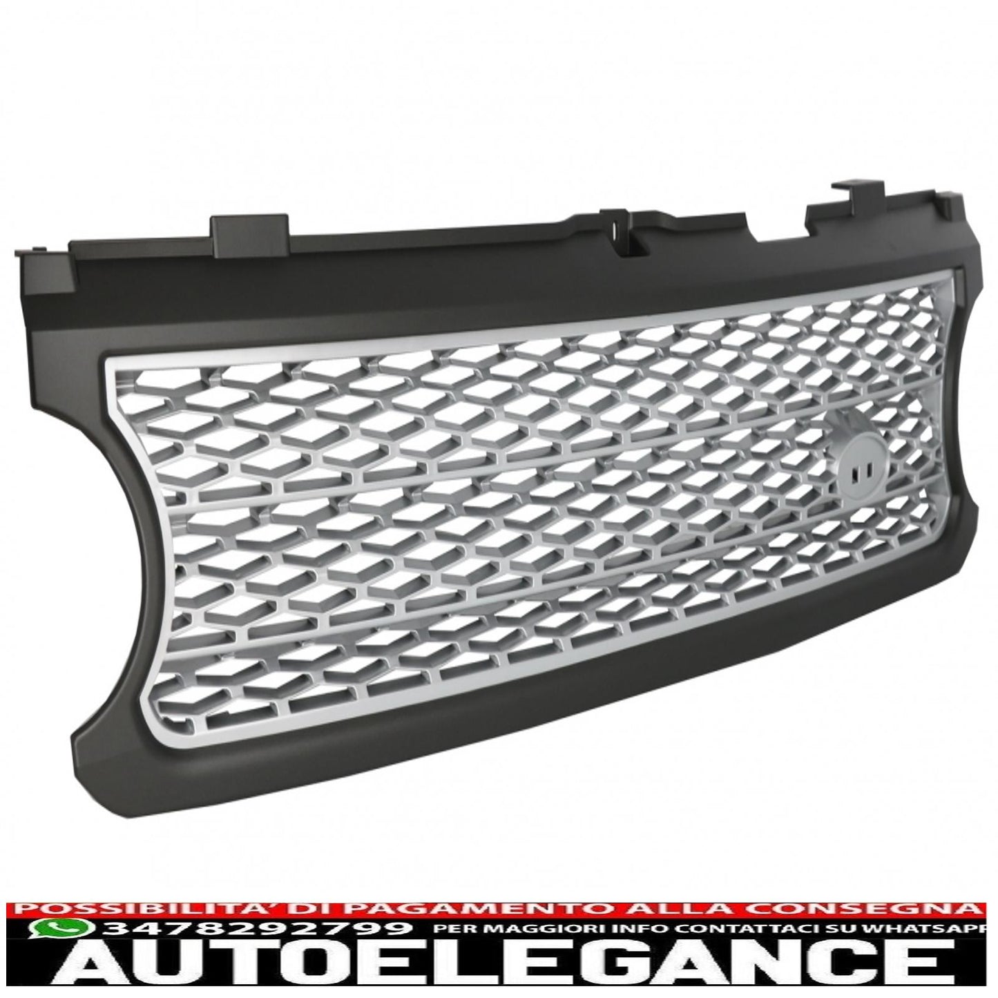 center grille suitable for land rover vogue iii l322 (2006-2009) silver autobiography supercharged edition