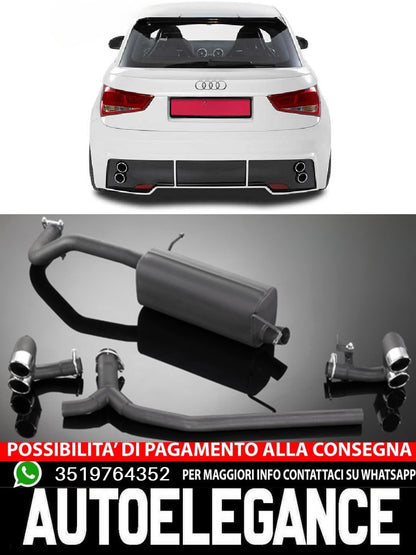 Terminali di scarico adatto per Audi A1 / VW Polo 5 tipo 6R