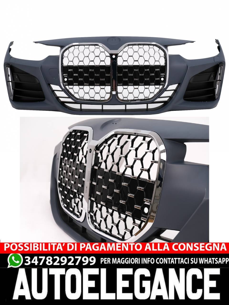 Paraurti anteriore adatto per BMW Serie 3 F30 F31 Non LCI e LCI (2011-2018)
