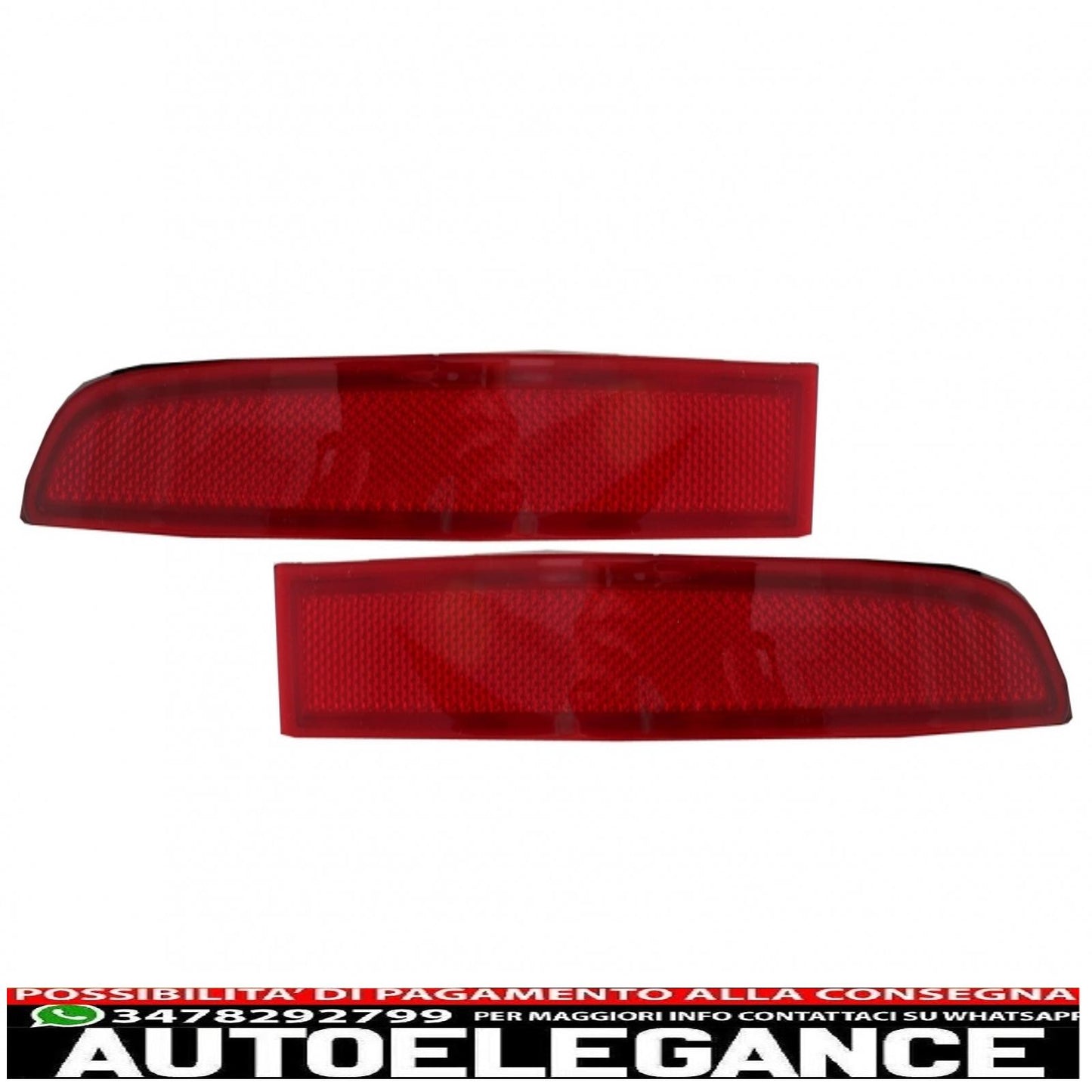 Catarifrangente paraurti posteriore adatto per vw golf 5 v (2003-2007) r32 look AUTOELEGANCERICAMBI