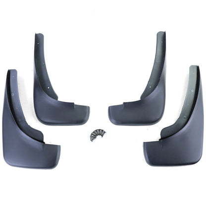 Front and rear mud flaps set black for VW Golf 5 Saloon Variant 03-09
