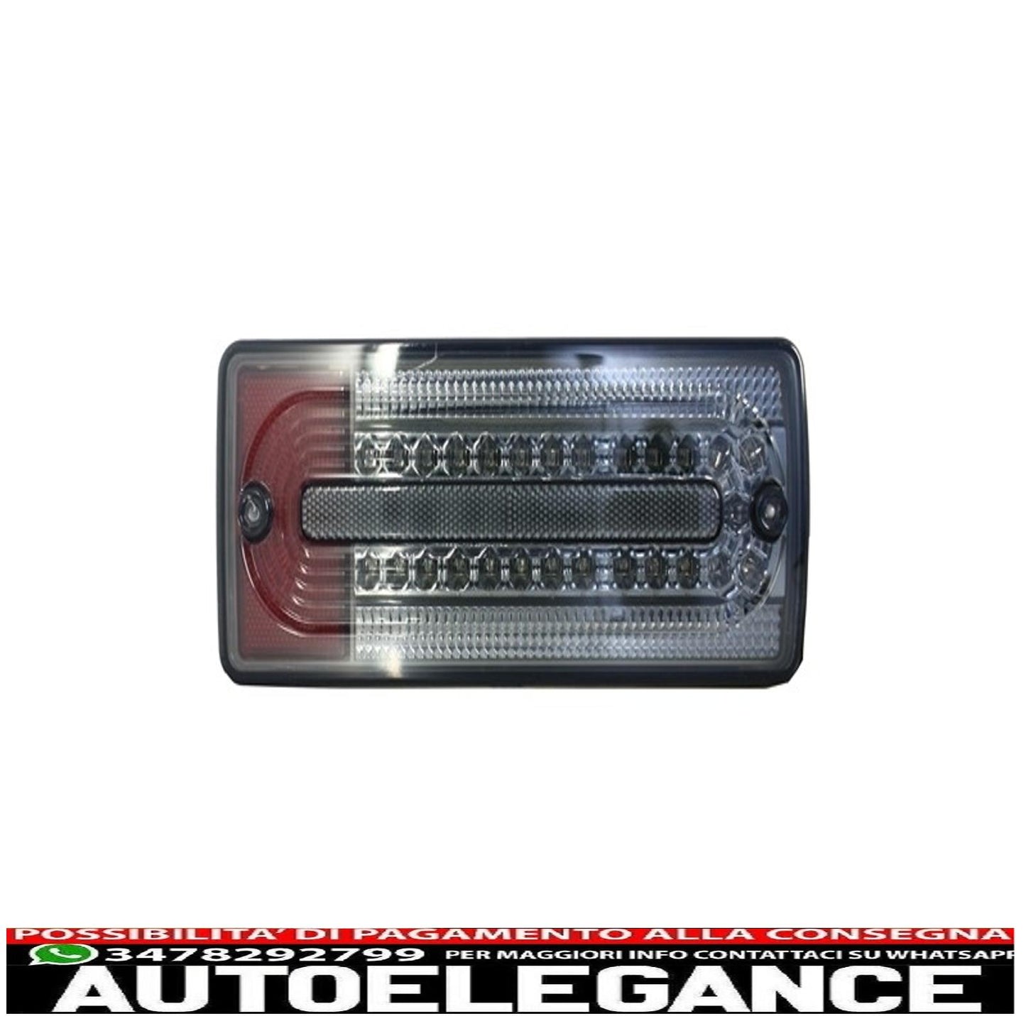 led rear lights suitable for mercedes benz g class w463 (1989-2015) smoke/red
