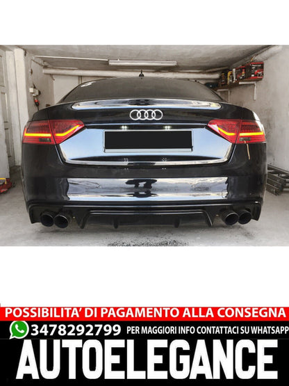 DIFFUSORE ADATTO PER AUDI A5 SPORTBACK 8TA S-LINE (FACELIFT 2012-16)