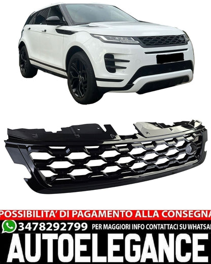 GRIGLIA ANTERIORE ADATTA PER RANGE ROVER EVOQUE L551 2019+ LOOK NERO LUCIDO