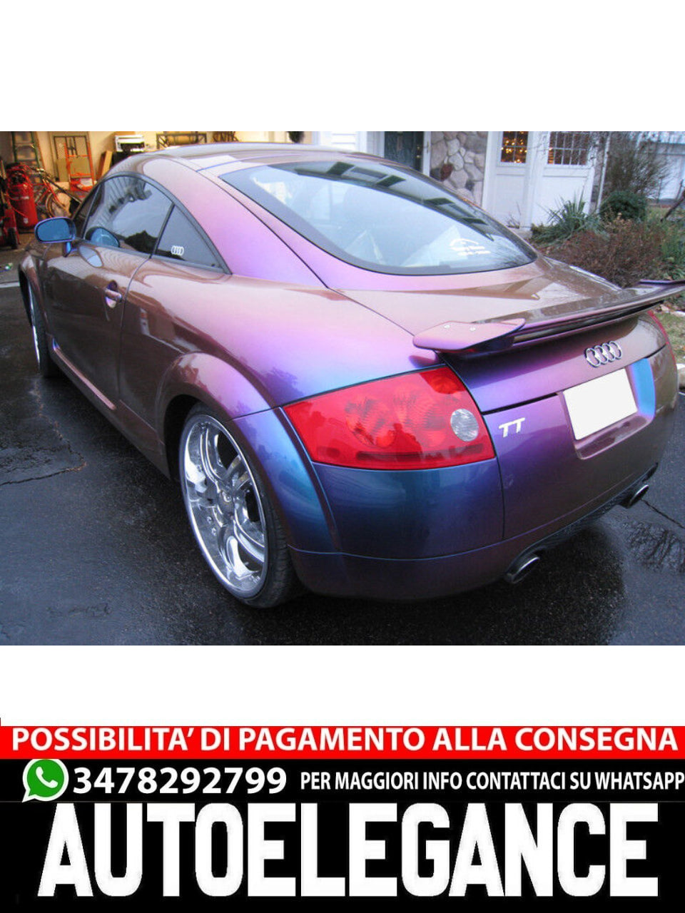 SPOILER ADATTO PER AUDI TT 8N SPORT 1998-2006